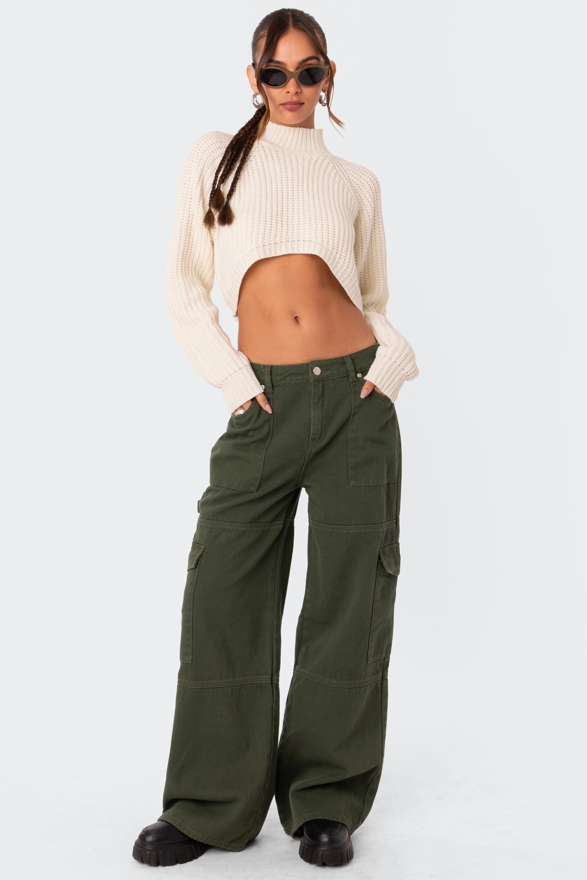 Ember Denim Cargo Trousers