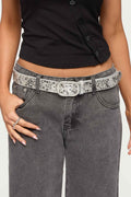 Zinia Studded Faux Leather Belt