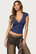 Alza Button Up Top