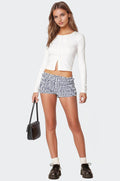 Gingham Scrunch Shorts