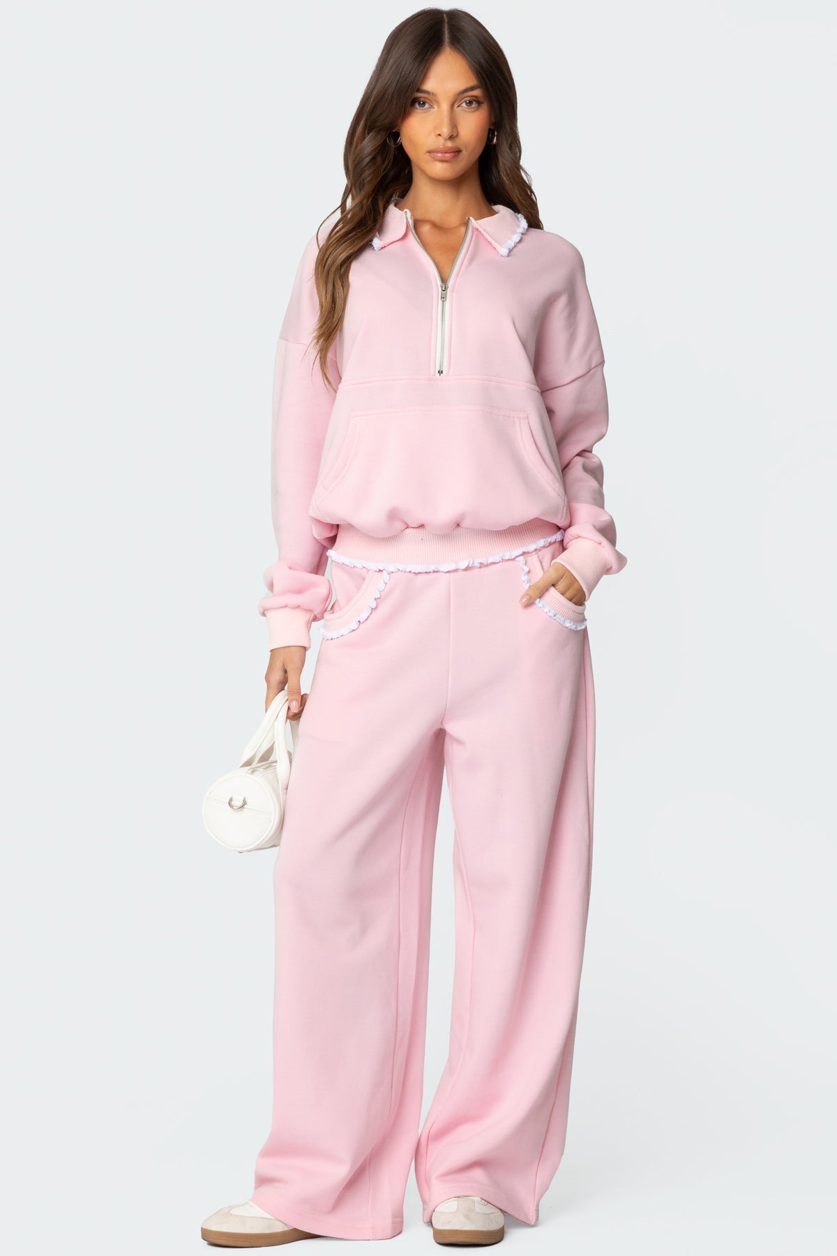 Ashtin Ruffle Trim Joggers