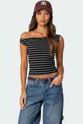 Keryn Striped Off Shoulder Top