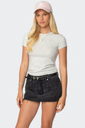 Daphney Ribbed T Shirt
