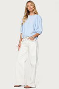 Quincy Studded Low Rise Baggy Jeans