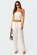 Lemon Lacey Cotton Trousers