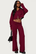 Russell Straight Leg Knit Trousers