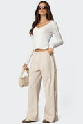Claudette Baggy Ribbon Joggers