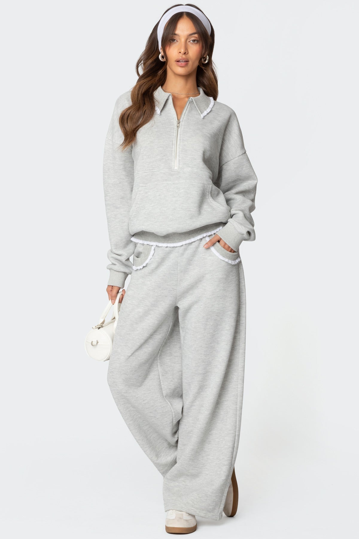 Ashtin Ruffle Trim Joggers