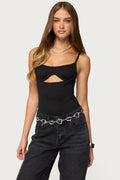 Shulah Cutout Cupped Bodysuit