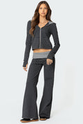 Meggy Striped Foldover Trousers