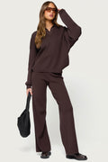 Lorie Wide Leg Knit Trousers