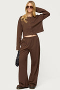 Binah Wide Leg Terry Joggers