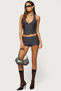 Lirah Laced Up Micro Shorts