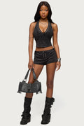 Sloane Faux Suede Micro Shorts