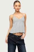 Kelli Floral Babydoll Tank Top