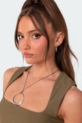 Lasso Pendant Cord Necklace