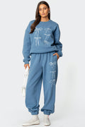 Bow Bliss Oversized Joggers