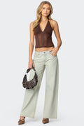 Raelynn Washed Low Rise Baggy Jeans