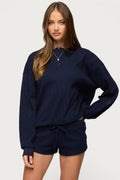 Baila Waffle Henley Top