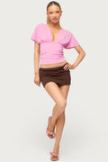 Petite Aisha Low Rise Mini Skirt