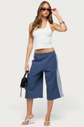 Uma Stripey Terry Bermuda Shorts
