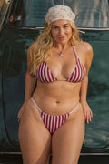 Esmer Contrast Striped Bikini Bottom